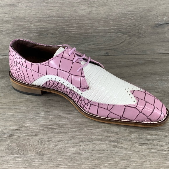 Stacy Adams Other - Trazino Croco-Lizard Print Wingtip Lace-up Oxford